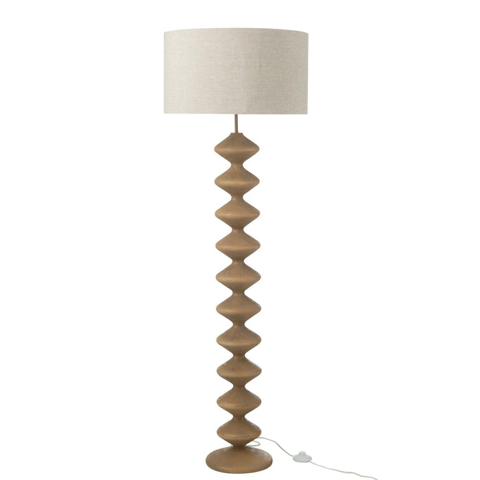 Vloerlamp Naturel Populierenhout 48 cm 48x48x156 cm-Vloerlampen-J-Line