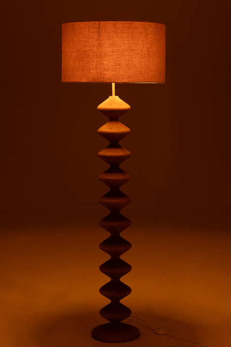 Vloerlamp Naturel Populierenhout 48 cm-Vloerlampen-J-Line