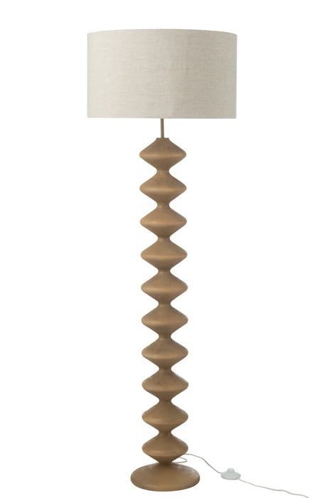 Vloerlamp Naturel Populierenhout 48 cm-Vloerlampen-J-Line