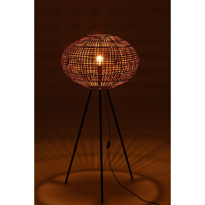 Vloerlamp Naturel Rotan S 61 cm-Vloerlampen-J-Line