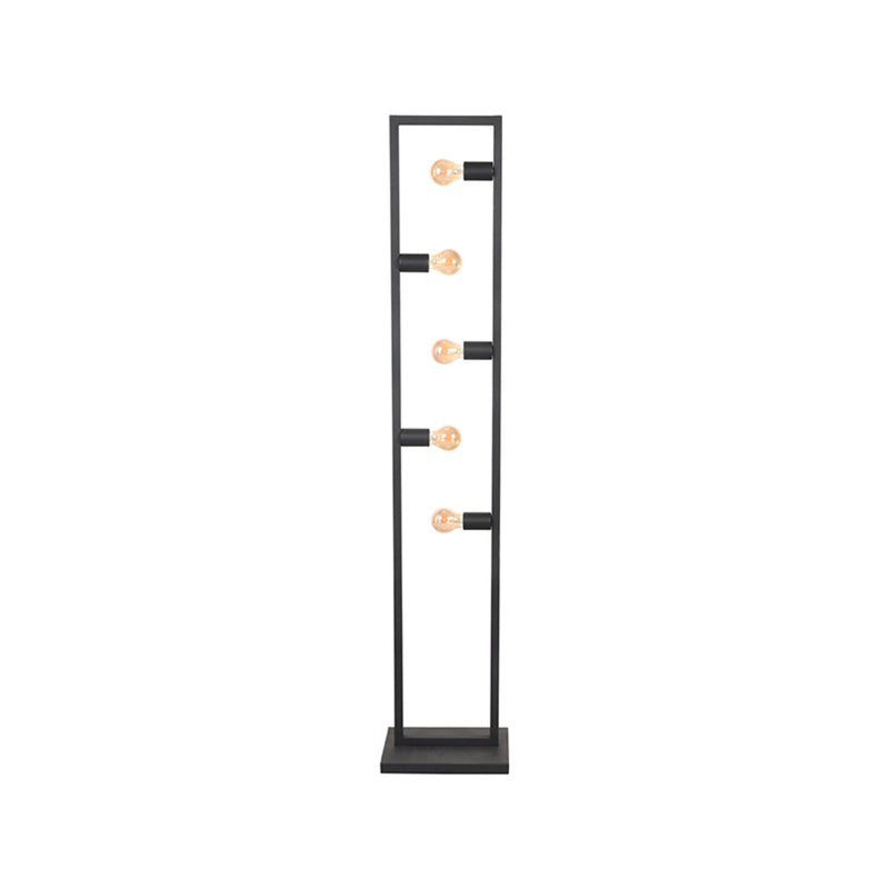 Vloerlamp Quadrato Zwart Metaal - 35x25x160 cm-Vloerlampen-LABEL51