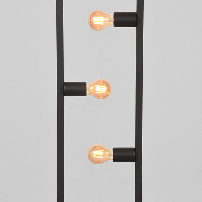 Vloerlamp Quadrato Zwart Metaal - 35x25x160 cm-Vloerlampen-LABEL51