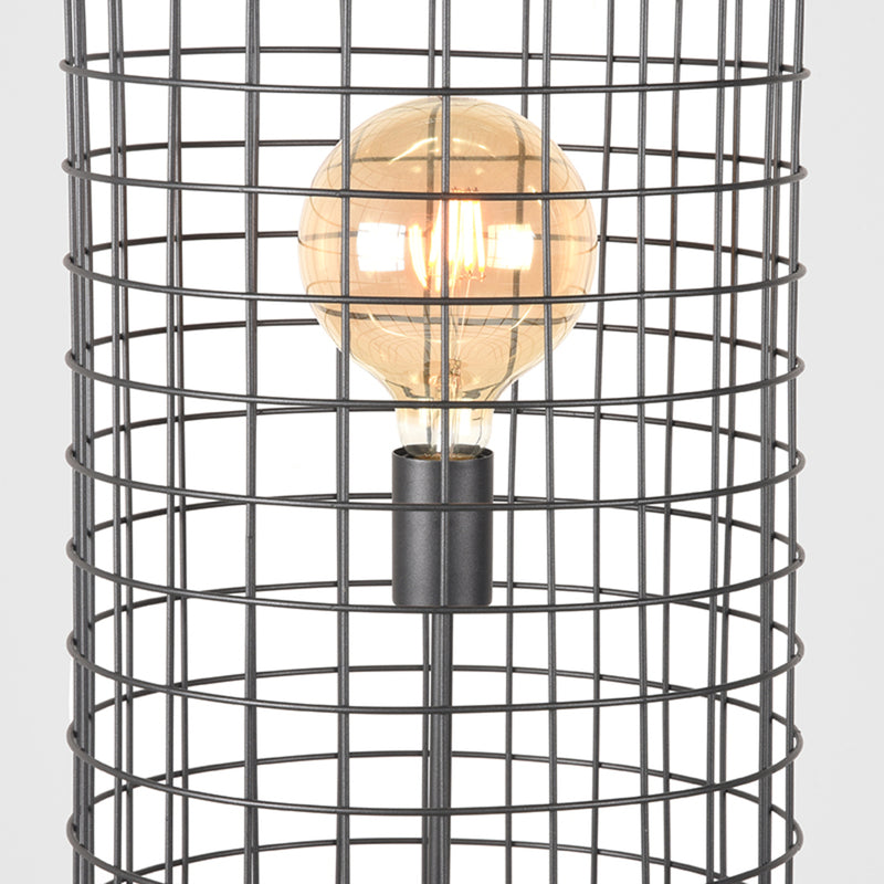 Vloerlamp Solido Zwart Metaal - 31x31x146 cm-Vloerlampen-LABEL51
