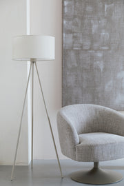 Vloerlamp Susie Metaal Beige 45x45 cm E27-Vloerlampen-Creating Home