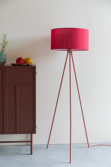 Vloerlamp Susie Metaal Rood 45x45 cm E27-Vloerlampen-Creating Home