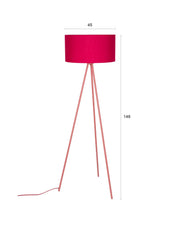Vloerlamp Susie Metaal Rood 45x45 cm E27-Vloerlampen-Creating Home