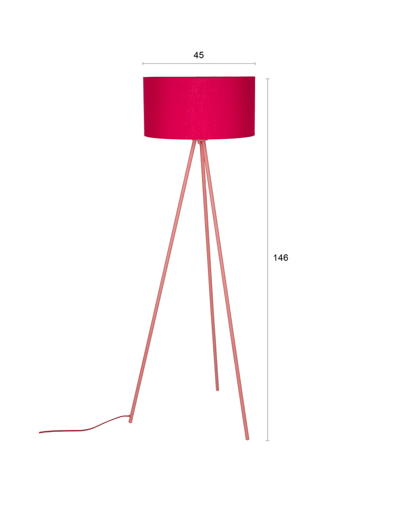 Vloerlamp Susie Metaal Rood 45x45 cm E27-Vloerlampen-Creating Home