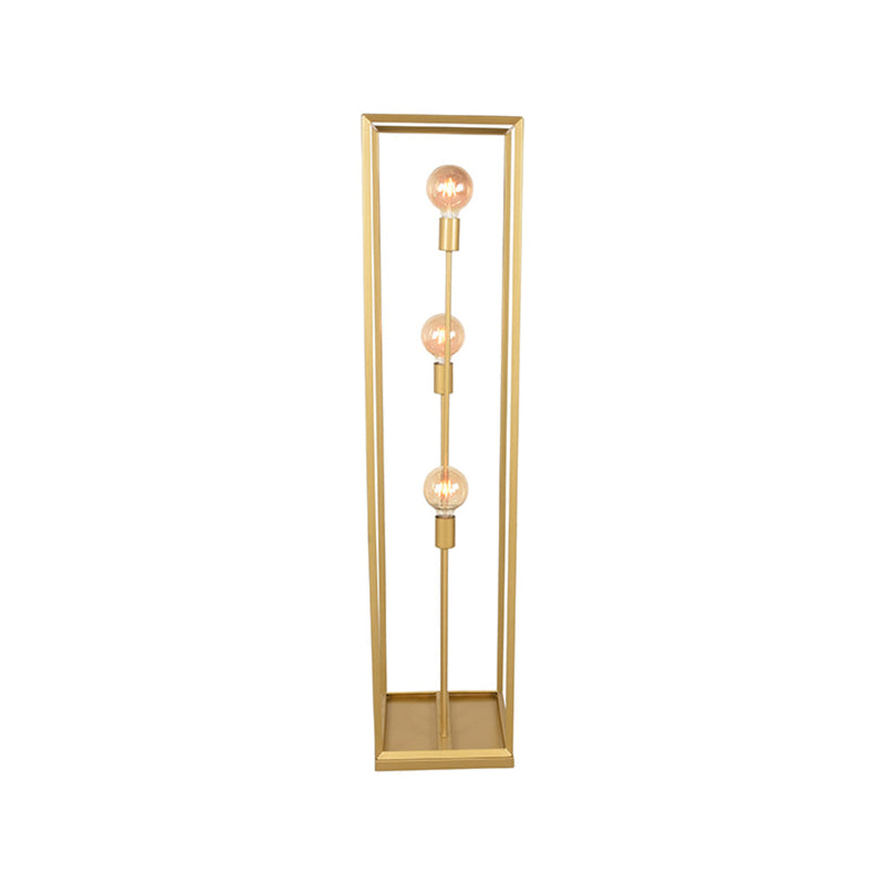 Vloerlamp Tetto Antiek Goud Metaal - 30x30x135 cm-Vloerlampen-LABEL51