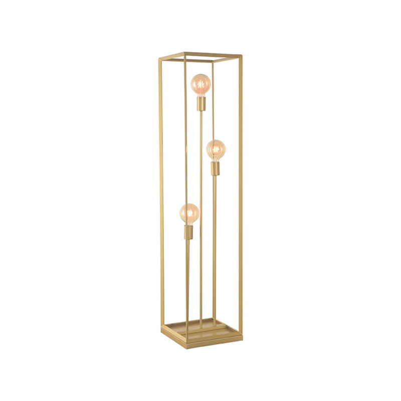 Vloerlamp Tetto Antiek Goud Metaal - 30x30x135 cm-Vloerlampen-LABEL51