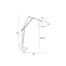 Vloerlamp Tokio Metaal, Cotton,Polyester Zwart 168x50 cm E27