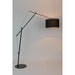 Vloerlamp Tokio Metaal, Cotton,Polyester Zwart 168x50 cm E27