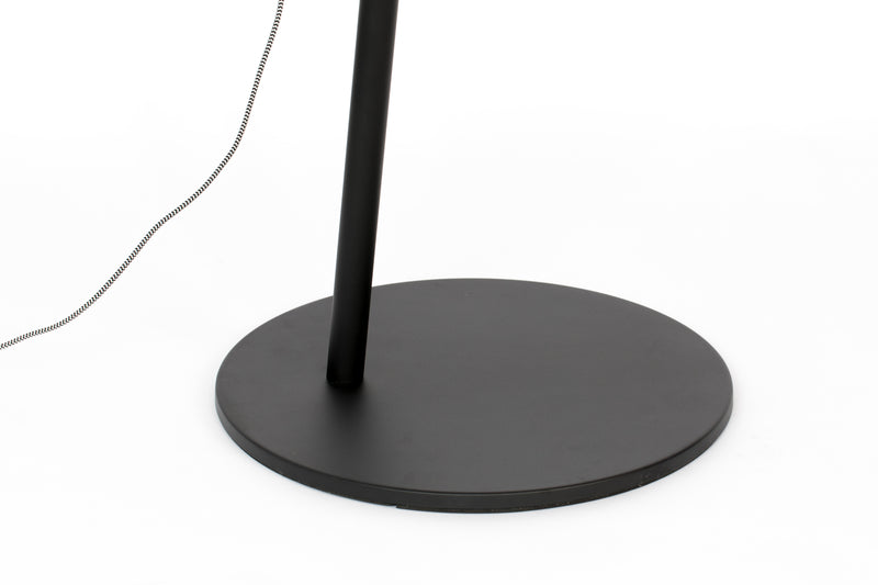 Vloerlamp Tokio Metaal, Cotton,Polyester Zwart 168x50 cm E27-Vloerlampen-Creating Home