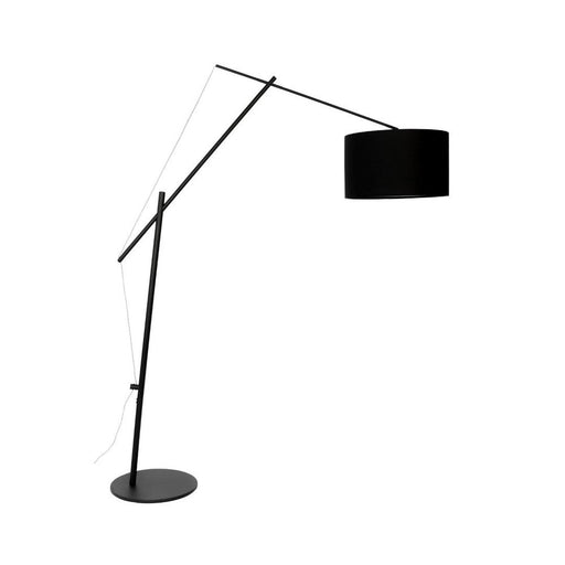 Vloerlamp Tokio Metaal, Cotton,Polyester Zwart 168x50 cm E27-Vloerlampen-Creating Home