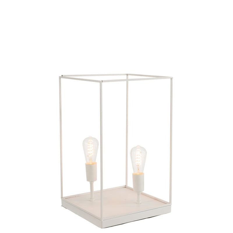 Vloerlamp Wit Ijzer Rechthoekig 30 cm 30.5x30.5x51 cm-Vloerlampen-J-Line