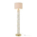 Vloerlamp Wit Shell 47 cm 47x47x156.2 cm-Vloerlampen-J-Line
