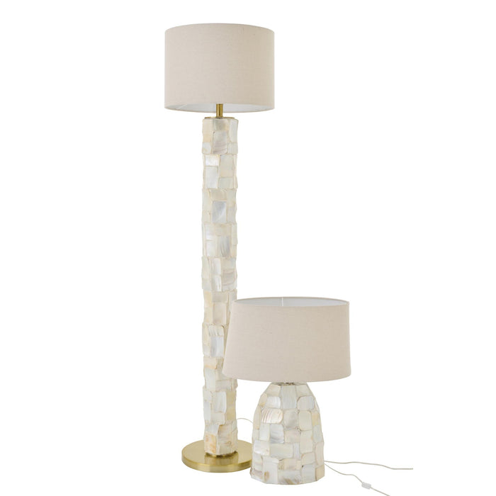 Vloerlamp Wit Shell 47 cm-Vloerlampen-J-Line