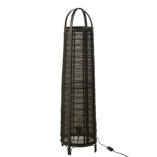 Vloerlamp Zwart Bamboe 26 cm 26x26x100 cm-Vloerlampen-J-Line