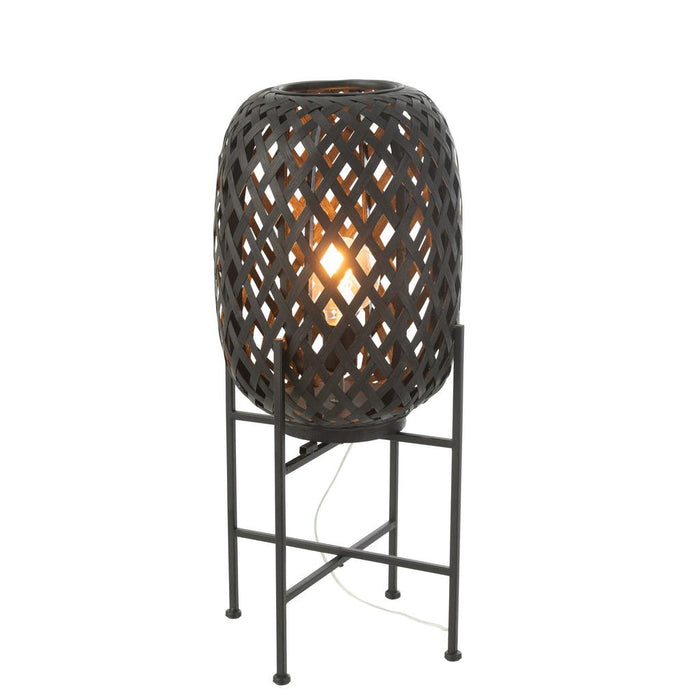 Vloerlamp Zwart Bamboe 32 cm-Vloerlampen-J-Line
