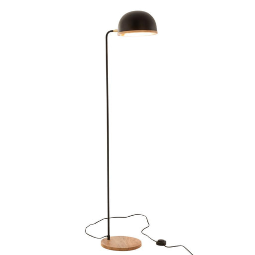 Vloerlamp Zwart Hout 26 cm 26x26x130 cm-Vloerlampen-J-Line
