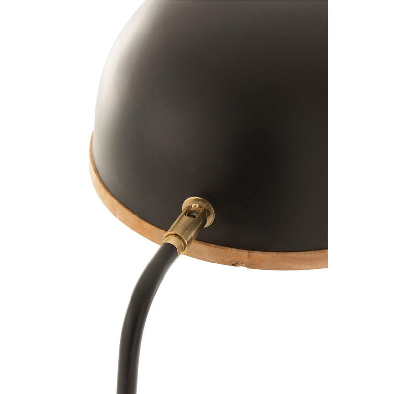 Vloerlamp Zwart Hout 26 cm 26x26x130 cm-Vloerlampen-J-Line