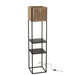 Vloerlamp Zwart ijzer Vierkant 32 cm 31.5x32x133.5 cm-Vloerlampen-J-Line