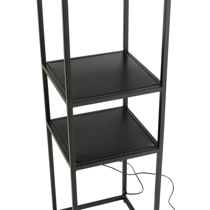 Vloerlamp Zwart ijzer Vierkant 32 cm 31.5x32x133.5 cm-Vloerlampen-J-Line
