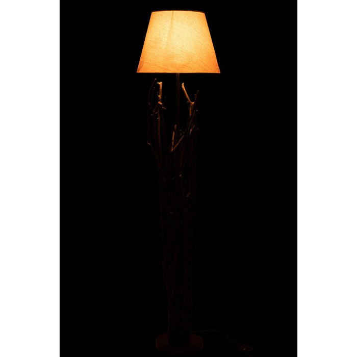 Vloerlamp Zwart Linnen 26 cm 26x26x170 cm-Opbergkasten-J-Line