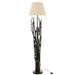 Vloerlamp Zwart Linnen 26 cm 26x26x170 cm-Opbergkasten-J-Line