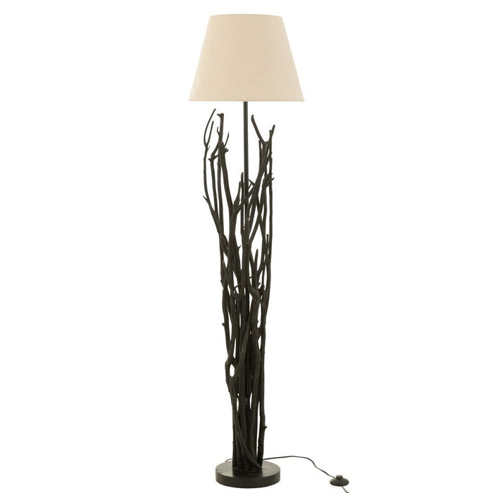 Vloerlamp Zwart Linnen 26 cm-Vloerlampen-J-Line