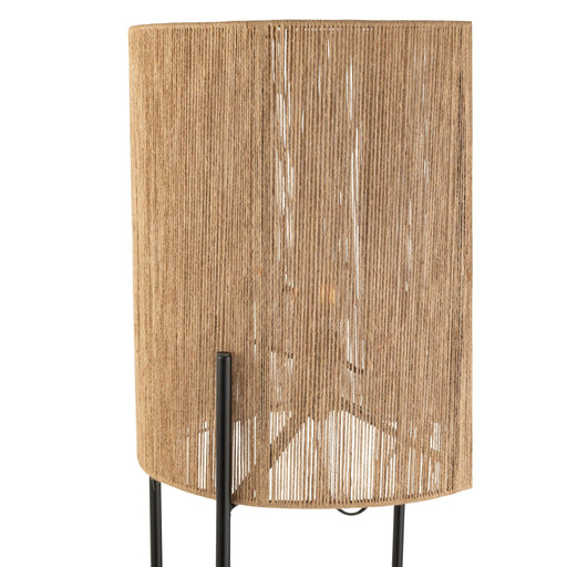 Vloerlamp Zwart Mangohout hout 38 cm 38x38x160 cm-Vloerlampen-J-Line
