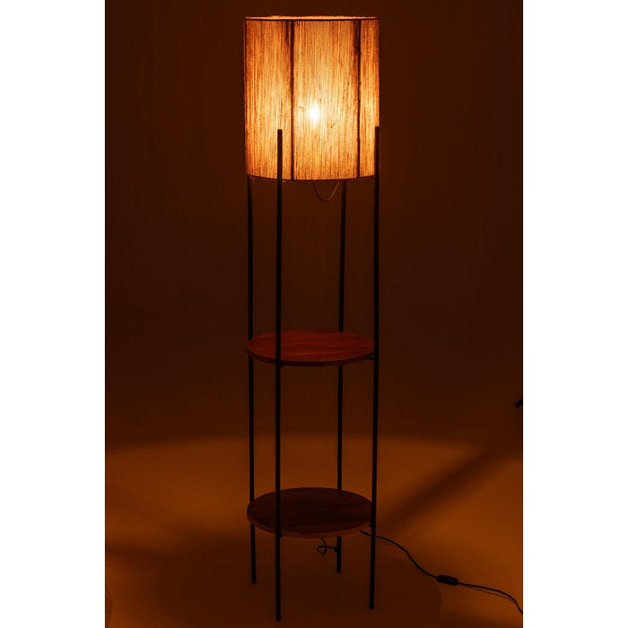 Vloerlamp Zwart Mangohout hout 38 cm-Vloerlampen-J-Line