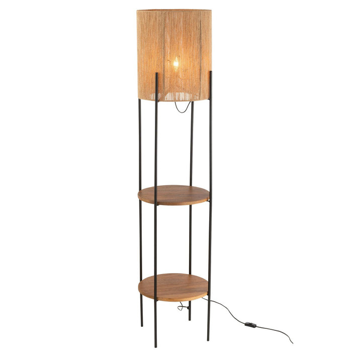 Vloerlamp Zwart Mangohout hout 38 cm-Vloerlampen-J-Line