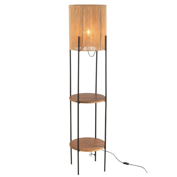Vloerlamp Zwart Mangohout hout 38 cm-Vloerlampen-J-Line