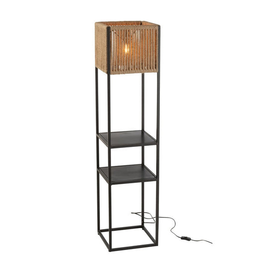 Vloerlamp Zwart ijzer Vierkant 32 cm 31.5x32x133.5 cm-Vloerlampen-J-Line
