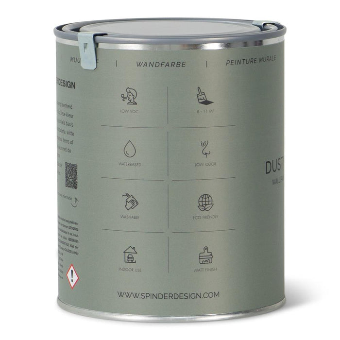 WALL PAINT 1L Muurverf - Dusty Green-Wanddecoratie-Spinder