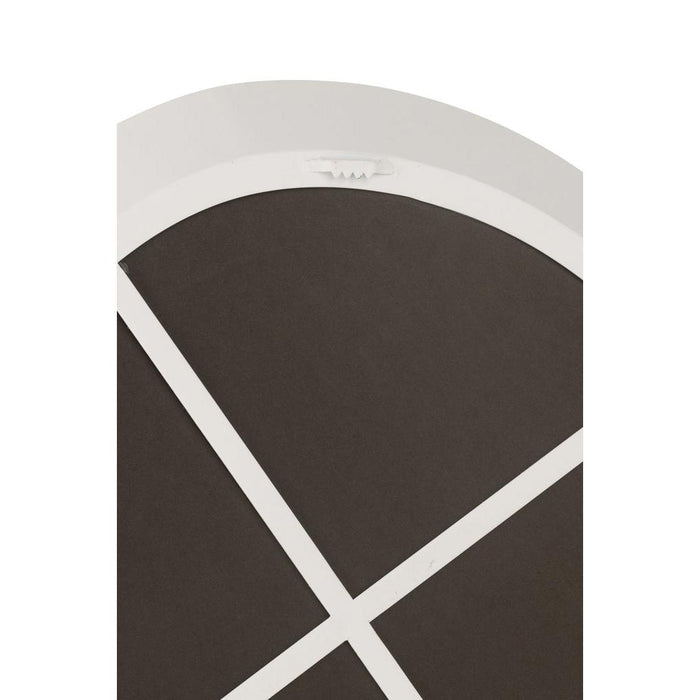 Wall Spiegel Rond Metaal/Glas Wit S-Spiegels-J-Line