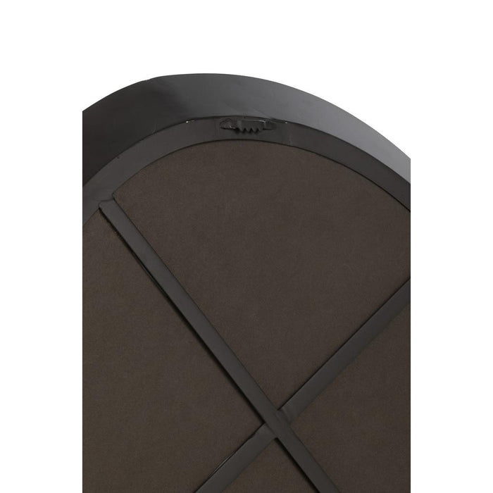 Wall Spiegel Rond Metaal/Glas Zwart S-Spiegels-J-Line