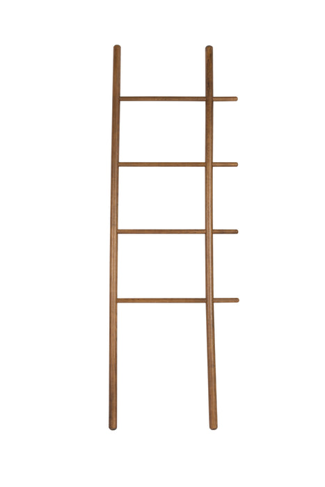 Wanddecoratie Ladder Jhon Oak hout Bruin 3.5x52 cm