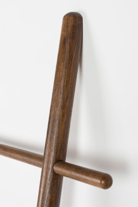 Wanddecoratie Ladder Jhon Oak hout Bruin 3.5x52 cm-Wanddecoratie-Creating Home