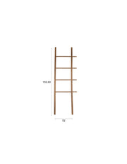 Wanddecoratie Ladder Jhon Oak hout Bruin 3.5x52 cm-Wanddecoratie-Creating Home