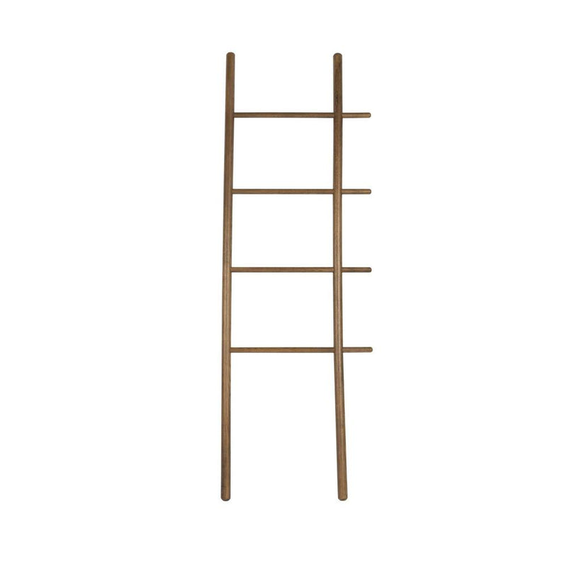 Wanddecoratie Ladder Jhon Oak hout Bruin 3.5x52 cm-Wanddecoratie-Creating Home