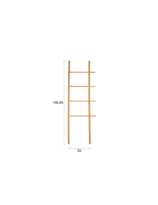 Wanddecoratie Ladder Jhon Oak hout Naturel 3.6x52 cm-Wanddecoratie-Creating Home