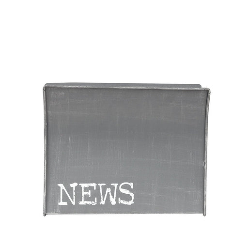 Wanddecoratie Magazinehouder - Antiek Grijs - Metaal - One Size-Wanddecoratie-LABEL51