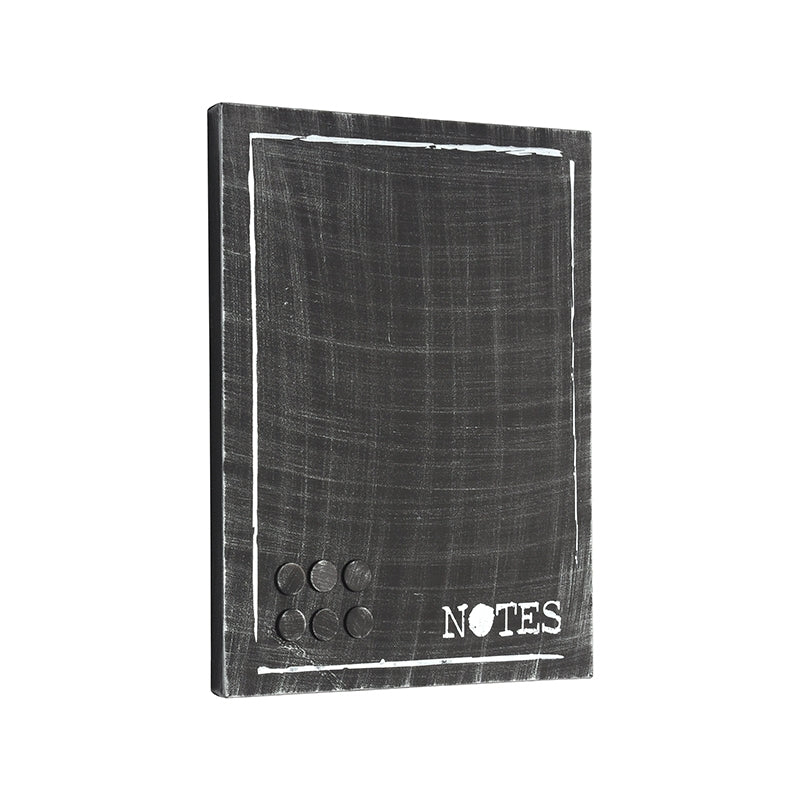 Wanddecoratie Memobord Antiek Zwart Metaal - 36x3x46 cm-Wanddecoratie-LABEL51