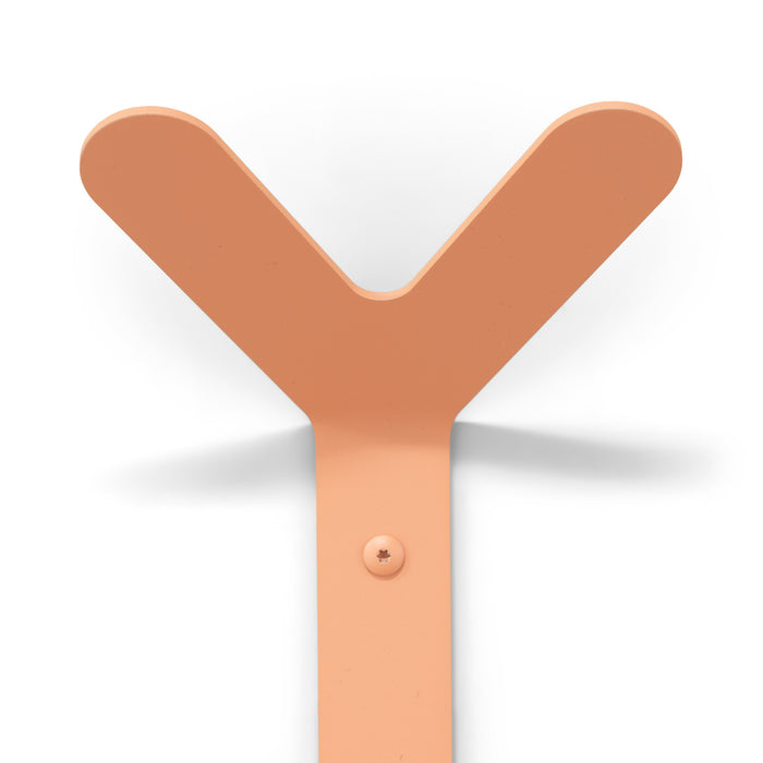 Wandhaak FRONDO Staal Clay Terra 16x8.5x37.5cm Spinder Design-Muurhaken-Spinder