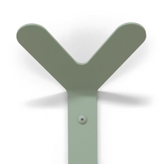 Wandhaak FRONDO Staal Dusty Green 16x8.5x37.5cm Spinder Design-Kapstokken-Spinder