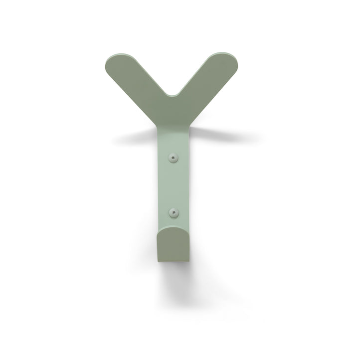 Wandhaak FRONDO Staal Dusty Green 16x8.5x37.5cm Spinder Design-Kapstokken-Spinder