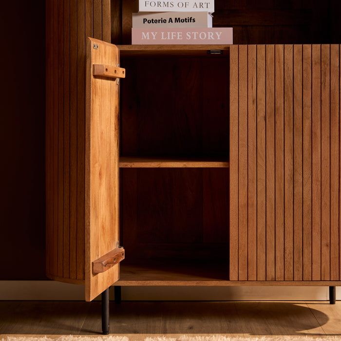 Wandkast Solana - 115 cm - Naturel-Opbergkasten-Starfurn
