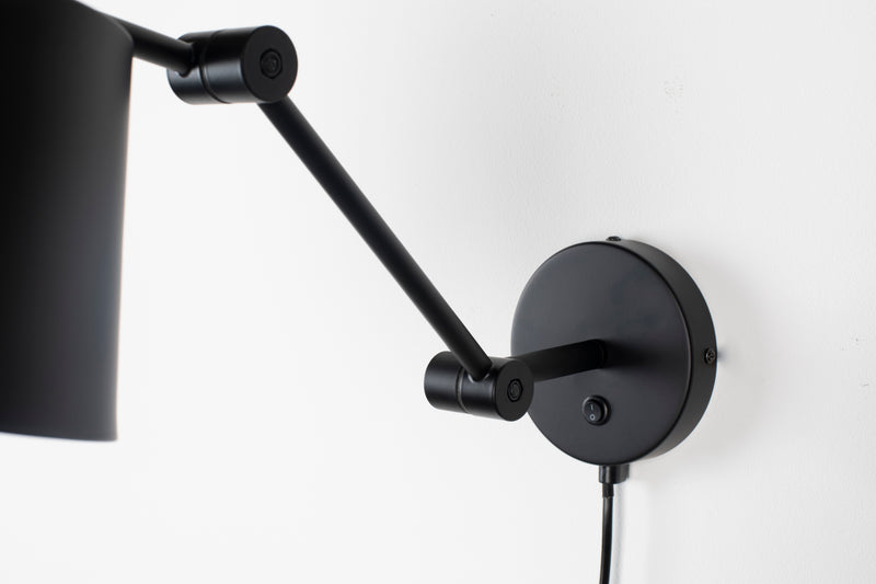 Wandlamp Fijne Er Iron Zwart 52.5x16x21 cm-Wandlampen-Creating Home
