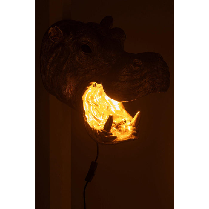 Wandlamp Goud Stone 23 cm-Wandlampen-J-Line